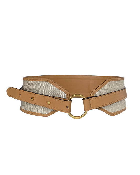 Pre-orden Doncello belt fibra de Plátano-Camel
