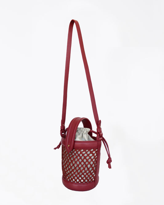Sandoná mini Bucket burgundy