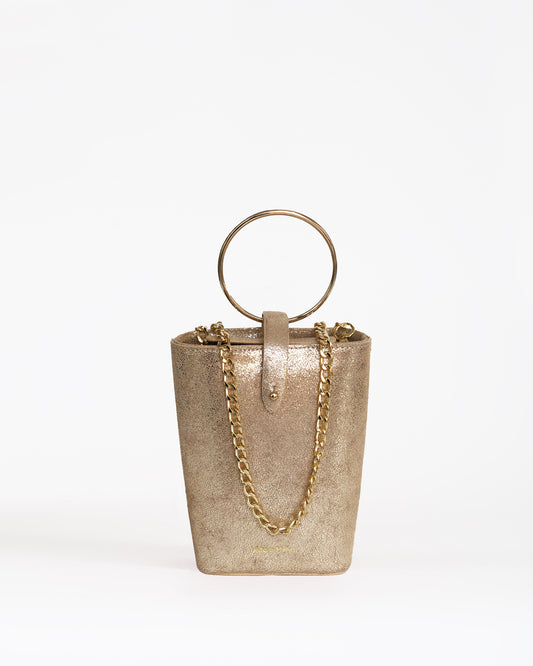 Pre-order Cartera Muzo Dorado craquelée